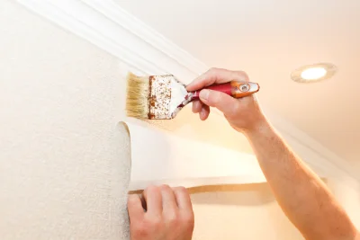 Pose de papier peint à Lucenay-l'Évêque — revêtements muraux et toiles de verre